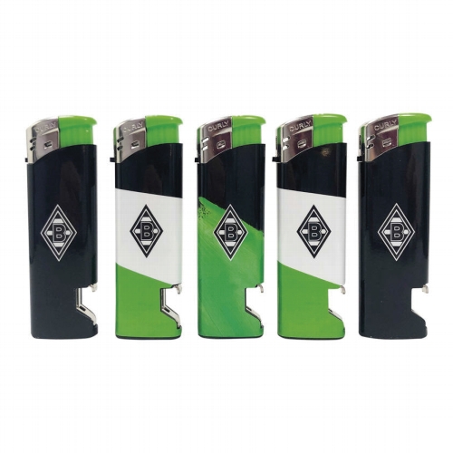 Einwegfeuerzeug Piezo Borussia Mönchengladbach mit Flaschenöffner
