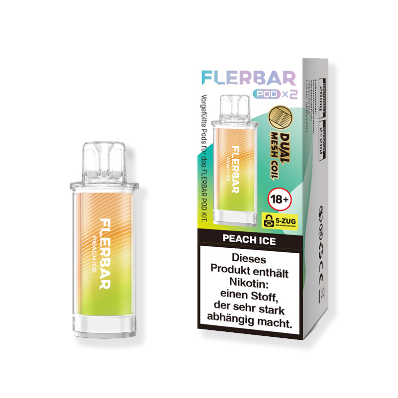 Flerbar Peach Ice 20mg Prefilled Pods