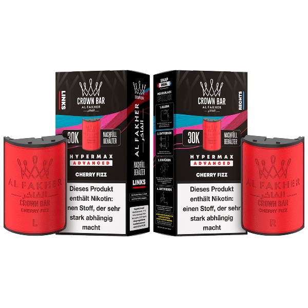 Al Fakher Hypermax Cherry Fizz 6mg Prefilled Pods