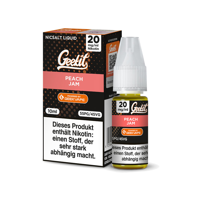 Geekit Peach Jam 20mg Nikotinsalz Liquid