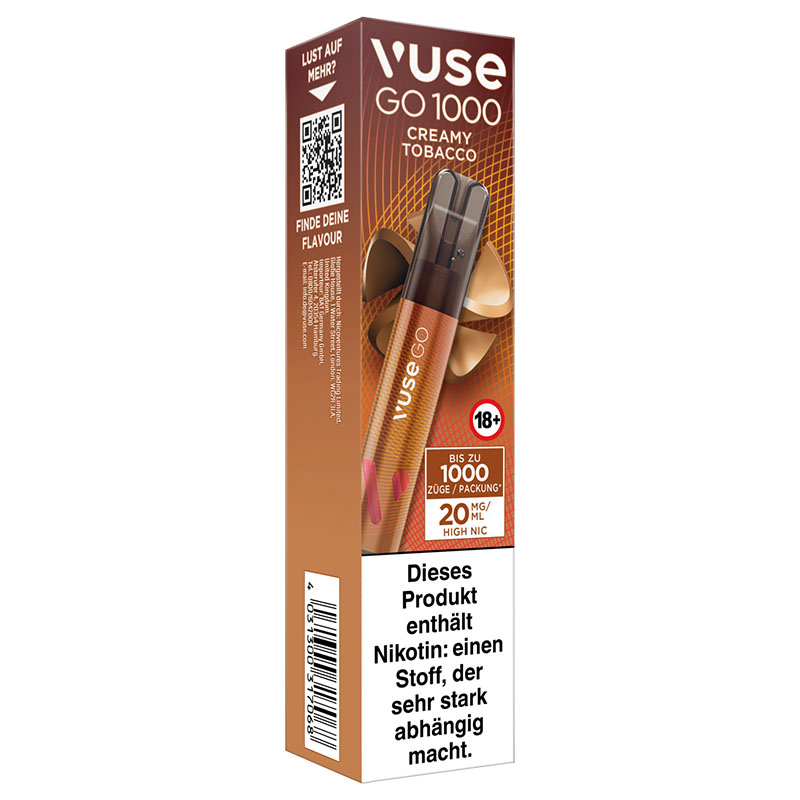 Vuse Go 1000 Creamy Tobacco 20mg Einweg E-Zigarette