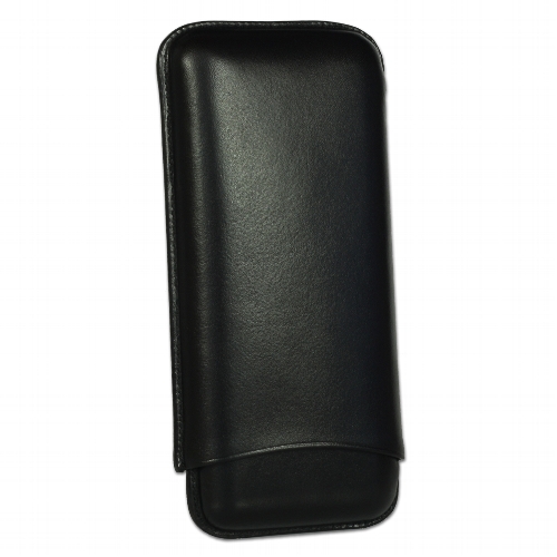 Cigarrenetui Leder 3er Martin Wess Corona schwarz