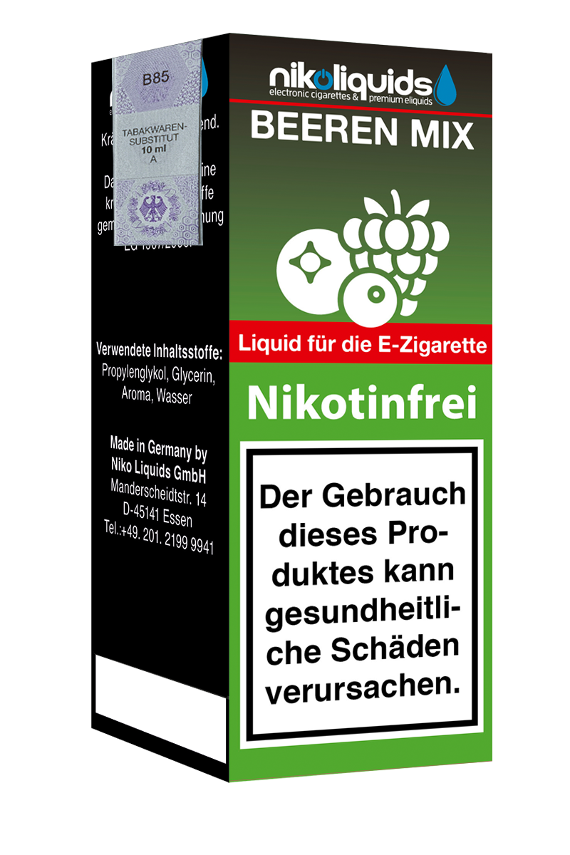 E-Liquid Nikoliquids Beeren Mix 0 mg 70 Pg/30 Vg