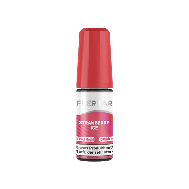 Flerbar Strawberry Ice 10mg Nikotinsalz Liquid
