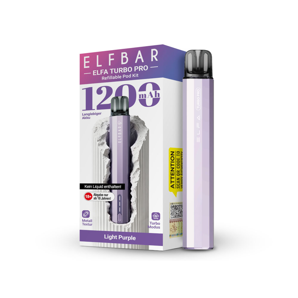 Elfbar Elfa Turbo Pro Kit Light Purple E-Zigarette