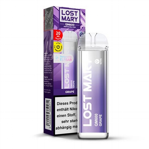 Lost Mary QM600 Grape 20mg Einweg E-Zigarette