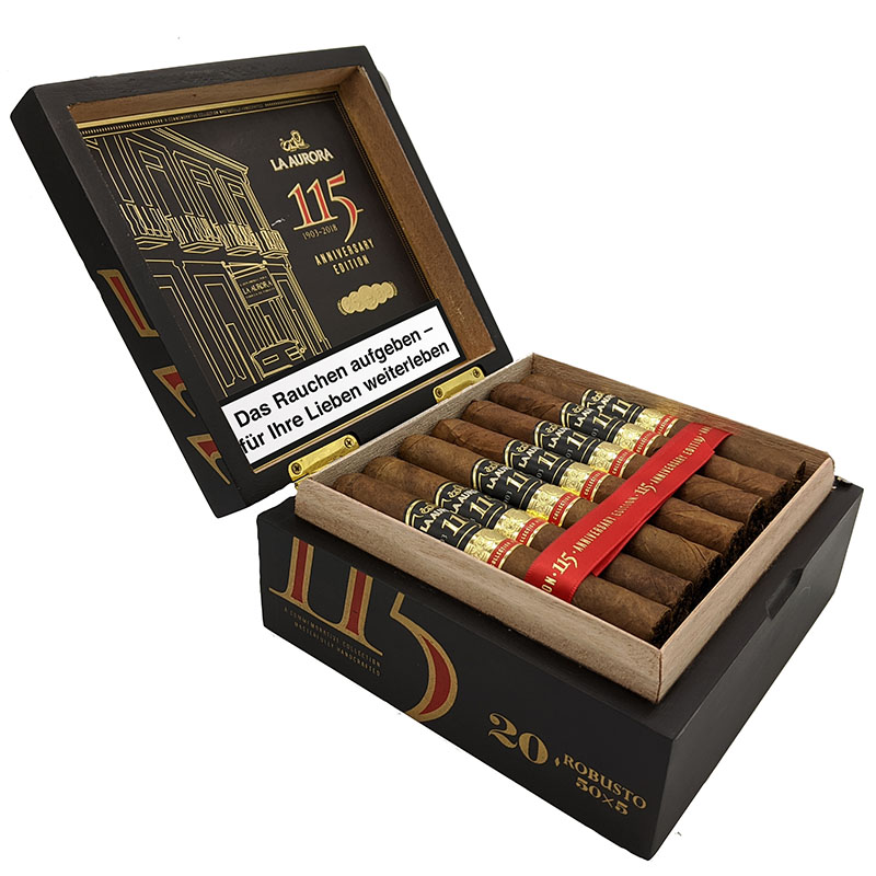La Aurora 115 Anniversary Robusto Zigarren Kiste