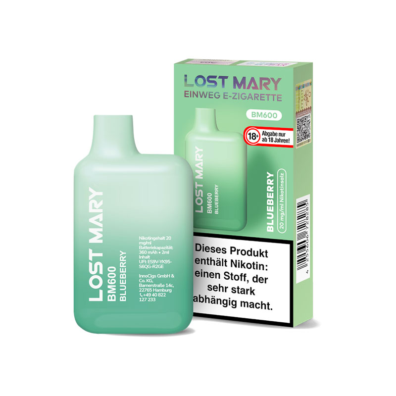 Lost Mary BM600 Einweg E-Zigarette Blueberry 20mg