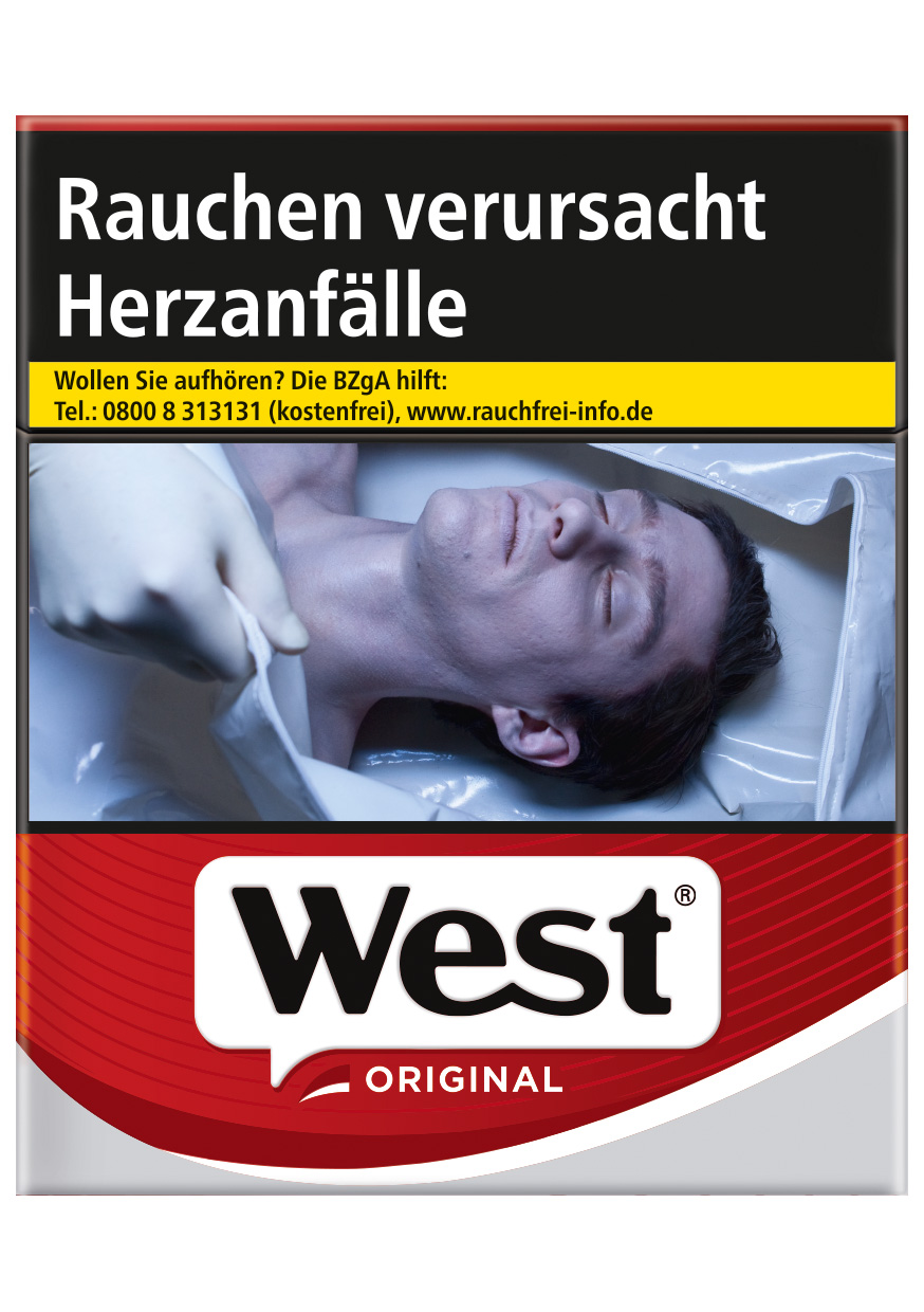 West Red Mega Zigaretten Schachtel