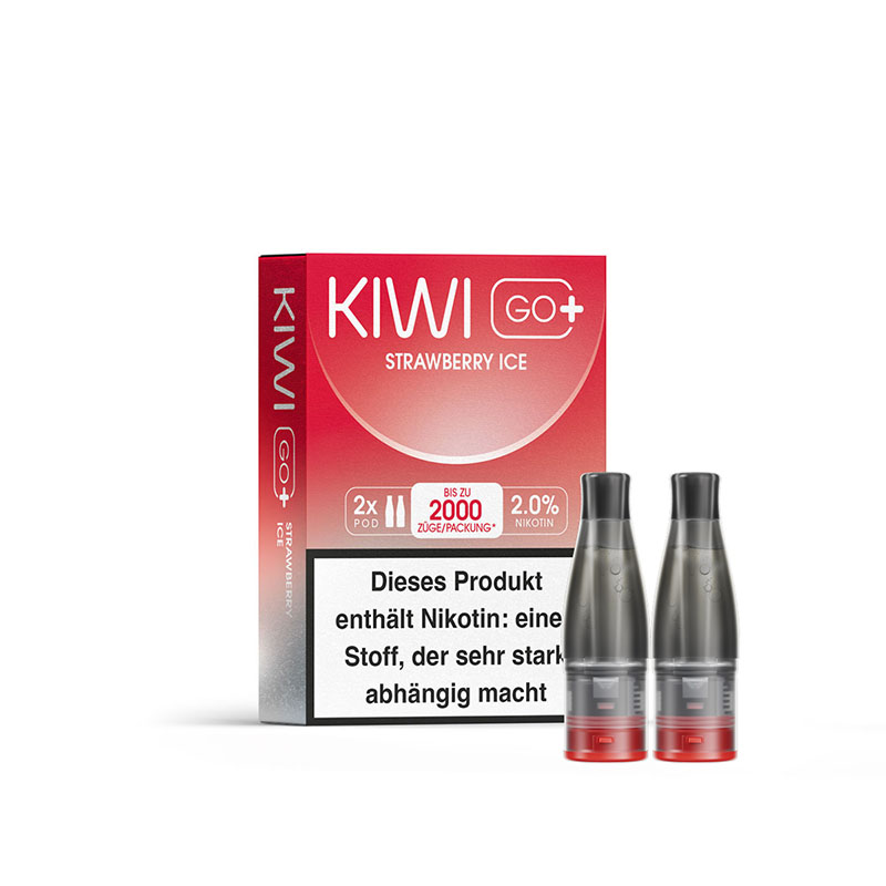 KIWI Go+ 20mg Prefilled Pods Packung Strawberry Ice