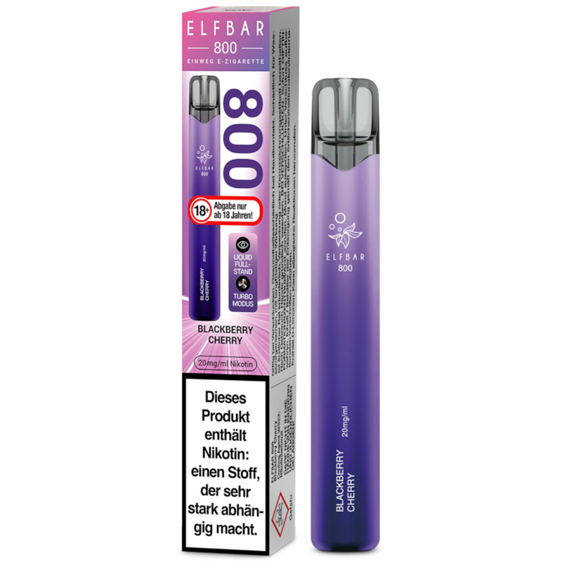 Elfbar 800 Blackberry Cherry 20mg Einweg E-Zigarette