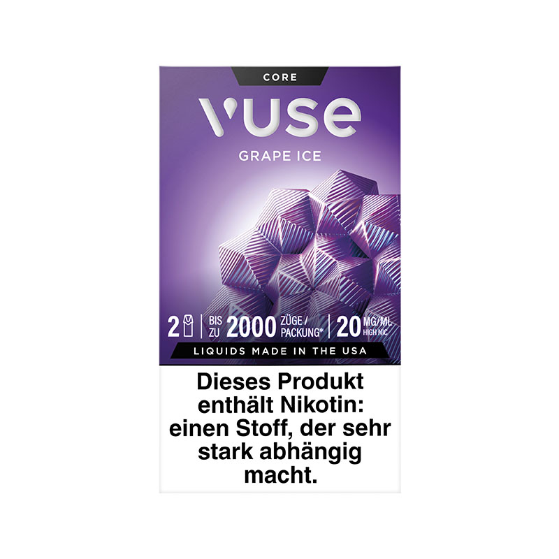 Vuse Grape Ice 20mg Prefilled Pods Front
