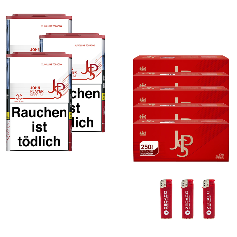 JPS Volumentabak Red XL Dose Aktion Large Extra Hülsen
