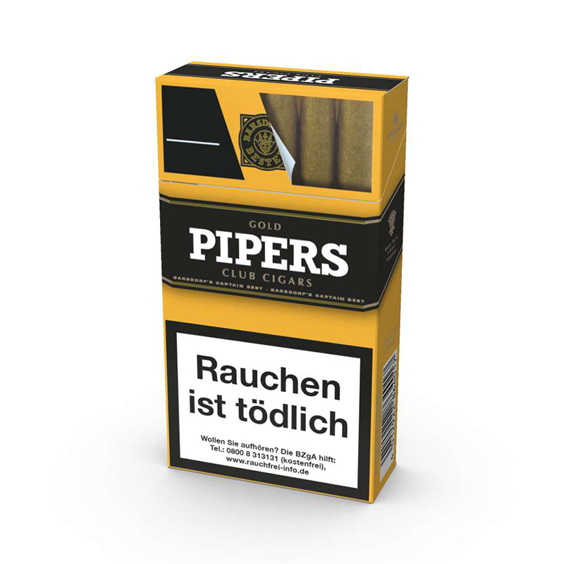 Pipers Gold OP 100 Zigarillos Schachtel