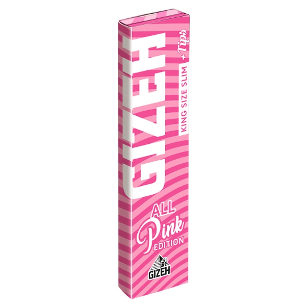 Gizeh Pink King Size Slim + Tips Booklet