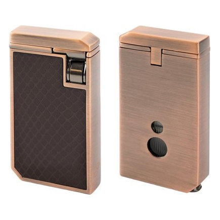 Passatore Sinclair Jet Zigarrenfeuerzeug mit Cutter Kupfer Antik