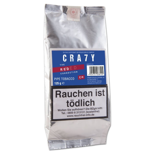 Crazy Red Pfeifentabak Packung