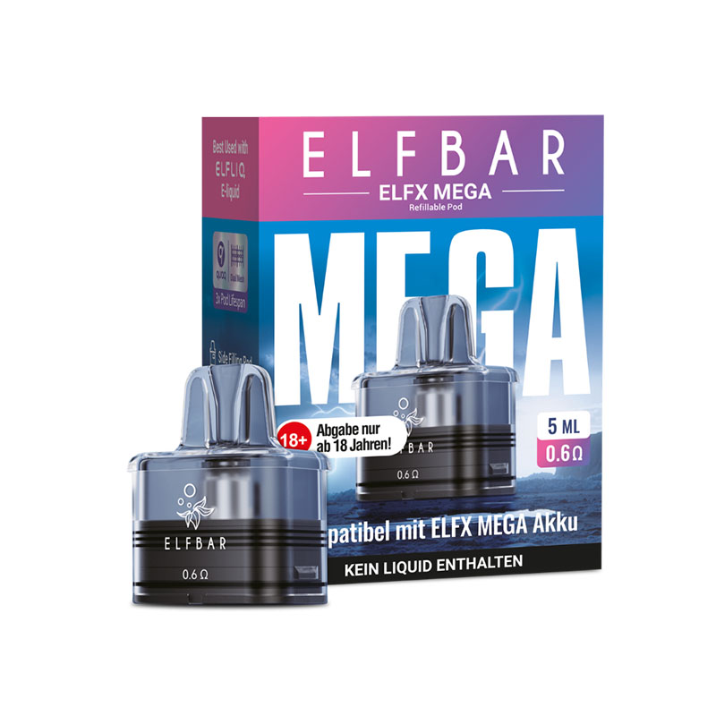 Elfbar Elfx Mega Pod Packung 5ml 0,6 Ohm
