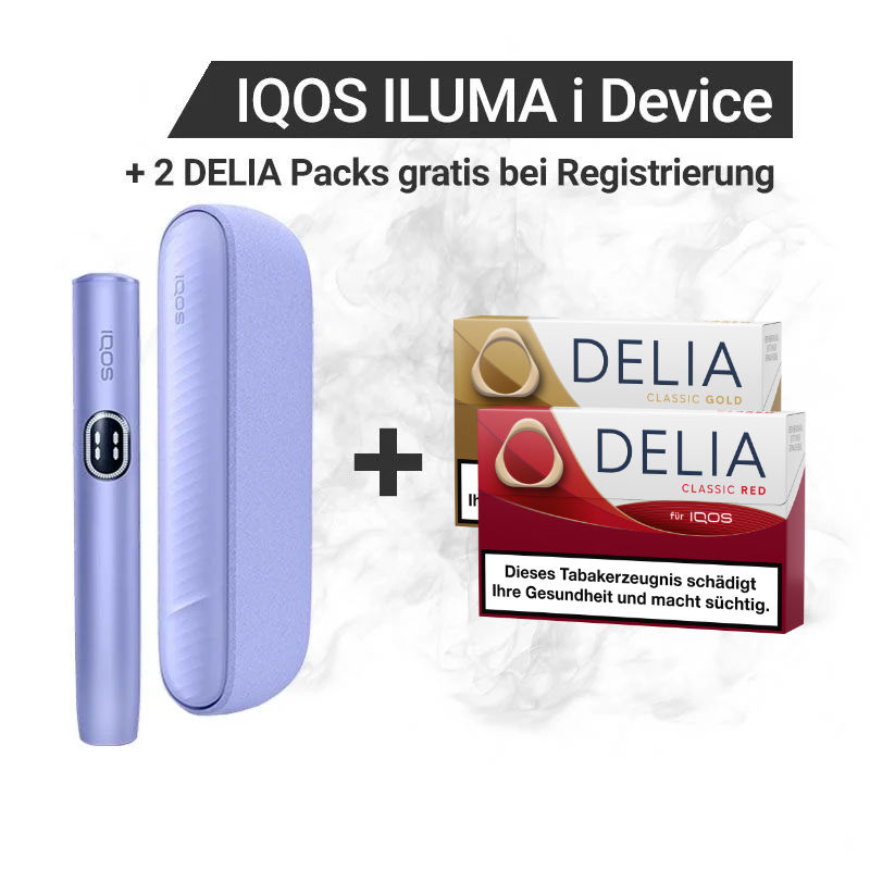 IQOS ILUMA i + Gratis DELIA Sticks bei Registrierung