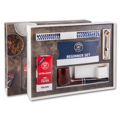 Pfeife Vauen Basic Beginner Set braun glatt