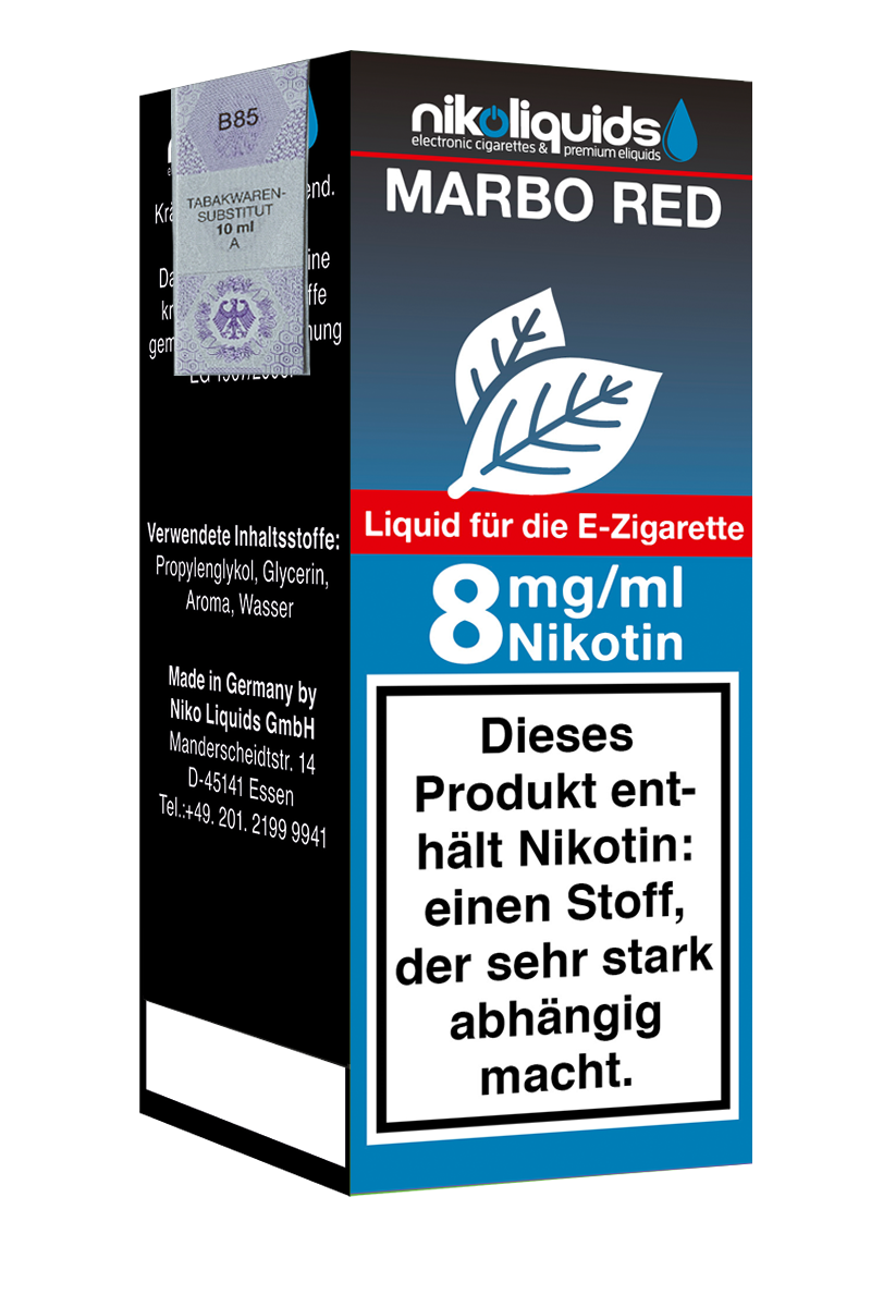 E-Liquid Nikoliquids Marbo Red 8 mg 70 Pg 30 Vg