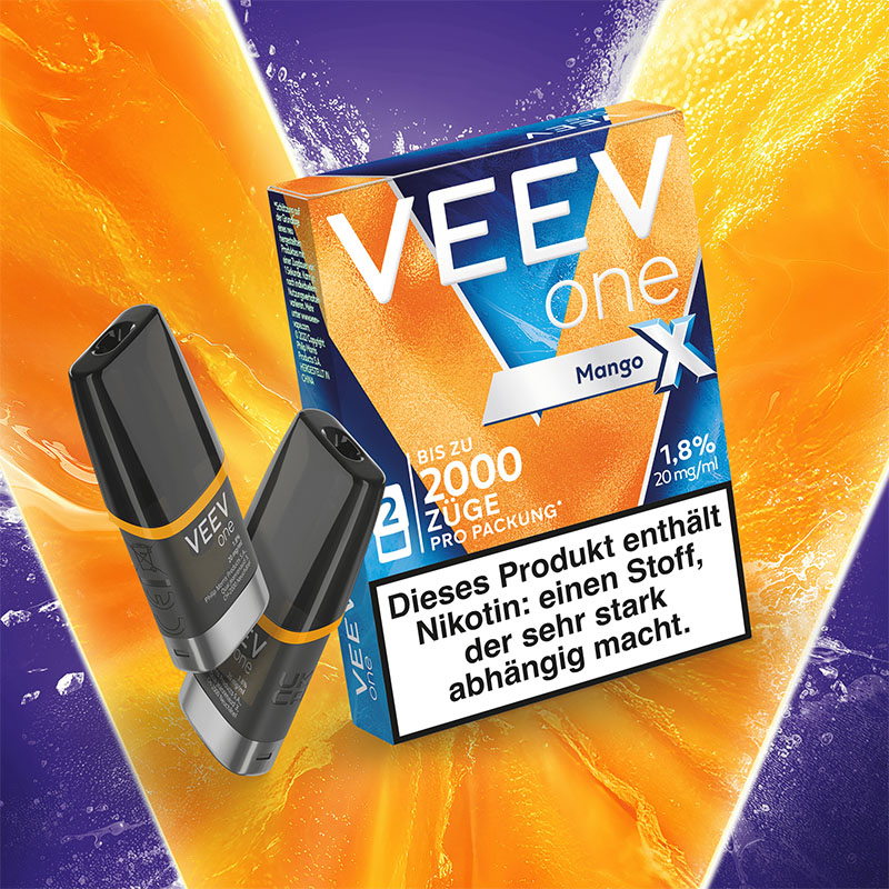 Veev One Mango X 20mg Prefilled Pods Flavour Card