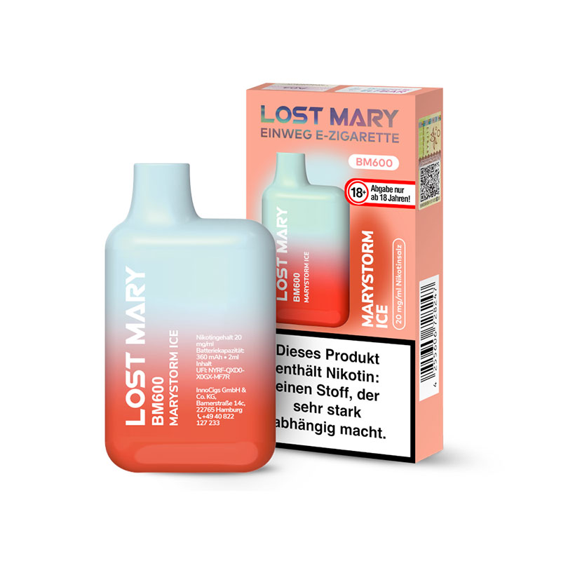 Lost Mary BM600 Einweg E-Zigarette Marystorm Ice 20mg