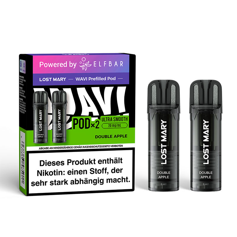 Lost Mary Wavi Double Apple 20mg Prefilled Pods Packung