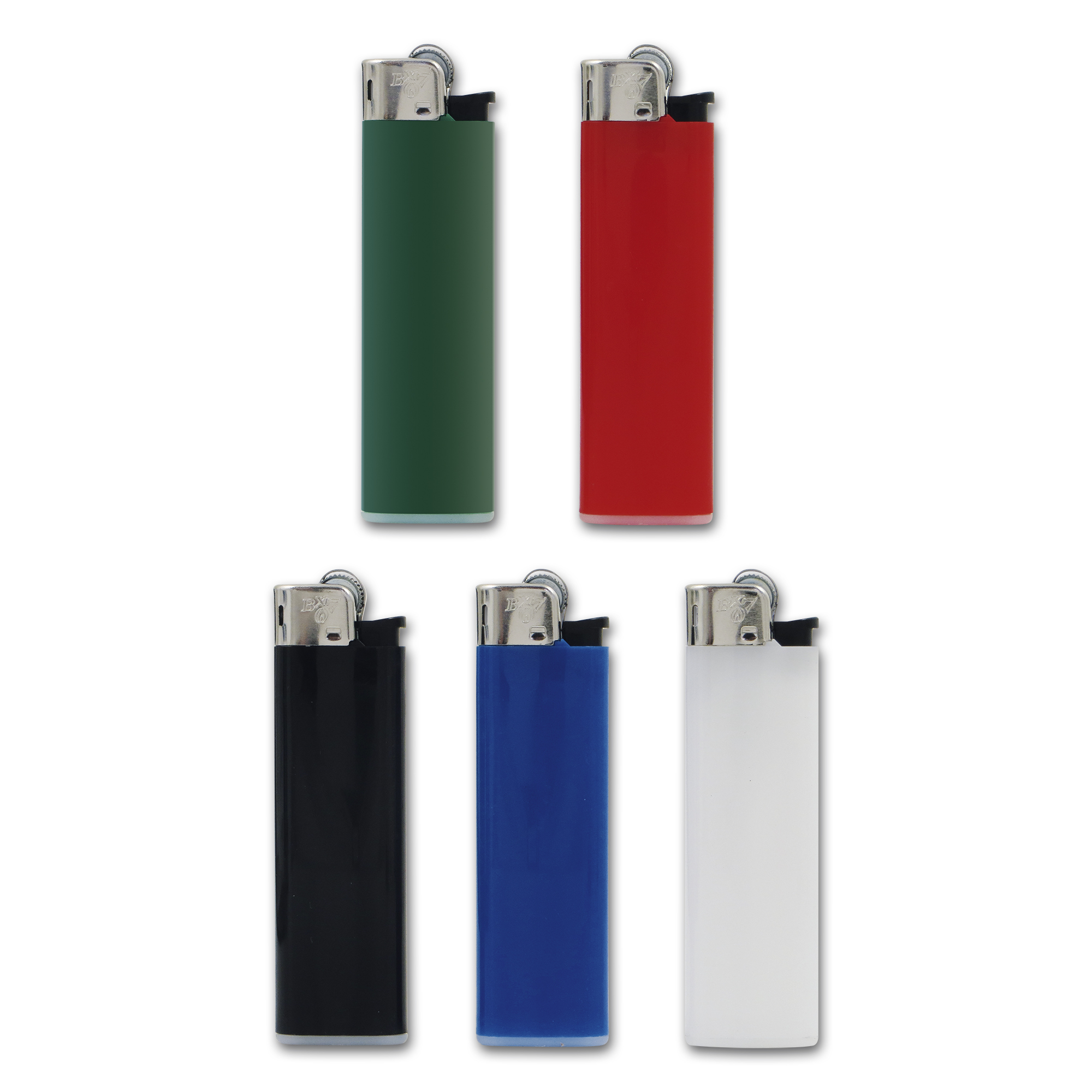 Einwegfeuerzeug Stein BX7 farblich sortiert Steller