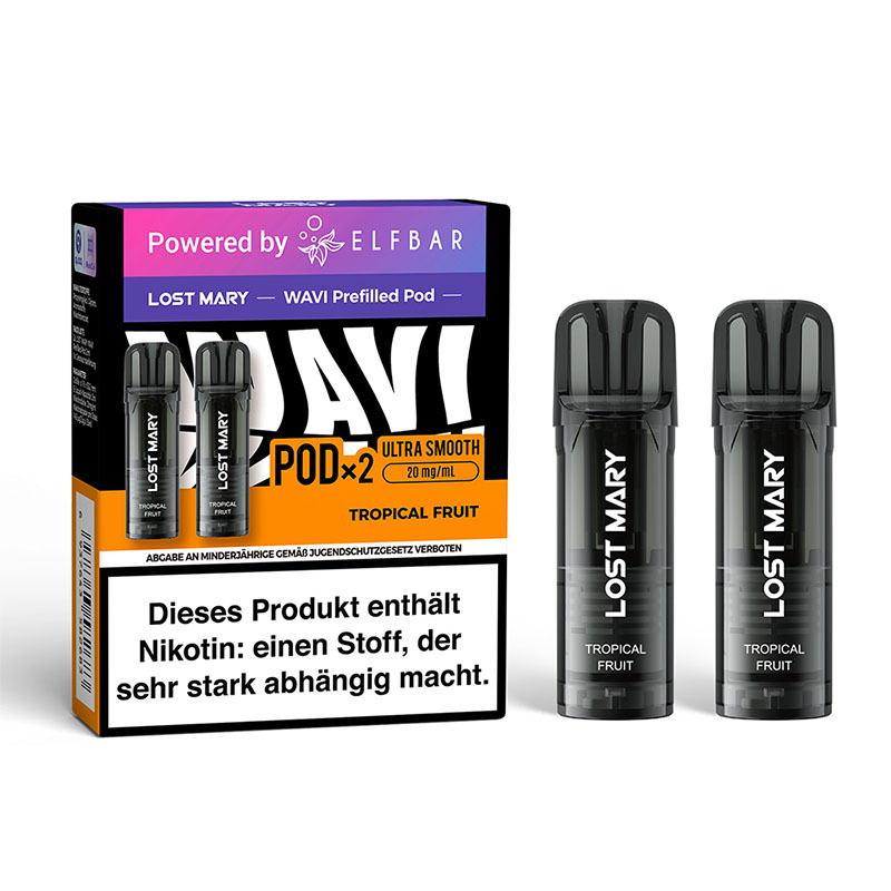 Lost Mary Wavi Tropical Fruit 20mg Prefilled Pods Packung