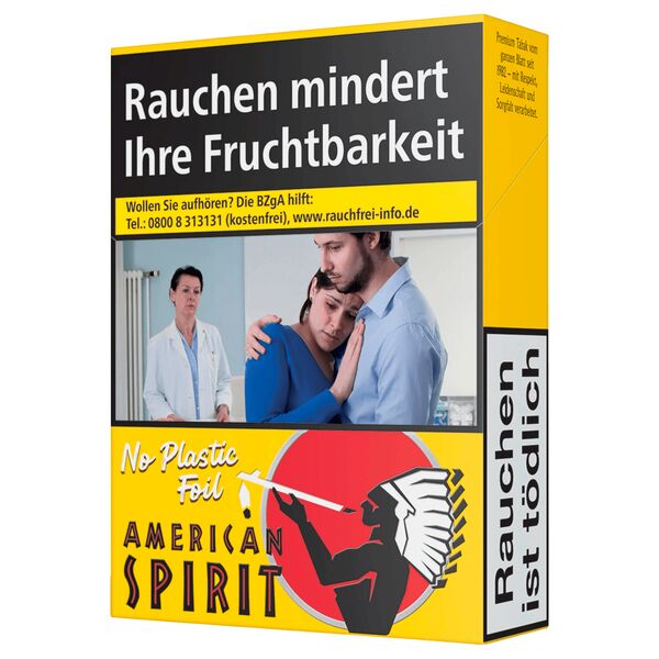 American Spirit Yellow Zigaretten Schachtel