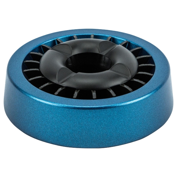 Metallascher Glitter Blau / Schwarz Sterneinsatz