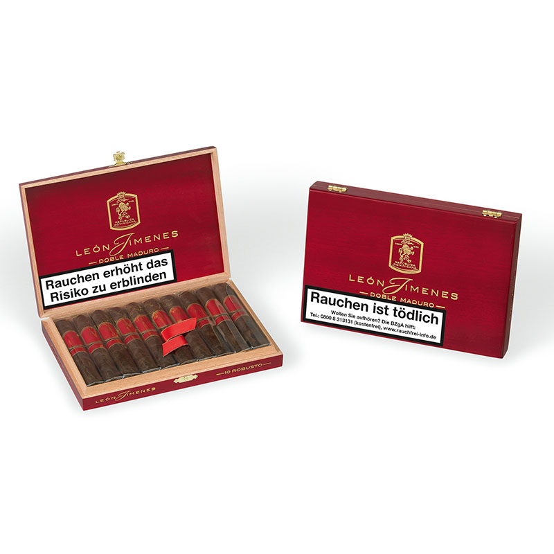 Leon Jimenes Double Maduro Robusto Zigarren Kiste