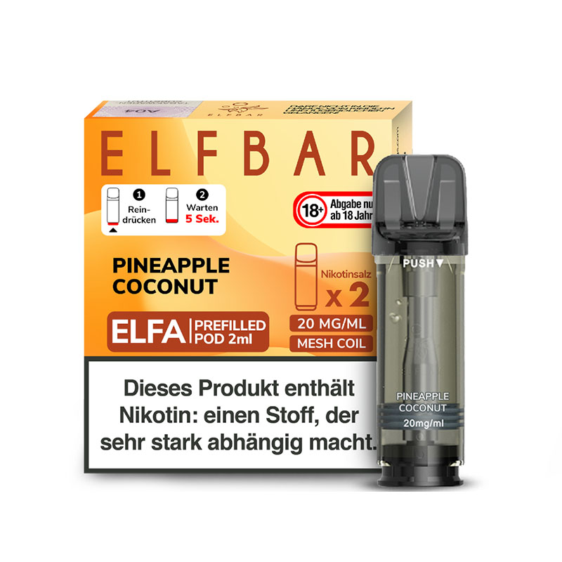 Elfbar Elfa Pods Pineapple Coconut - 20mg Nikotin