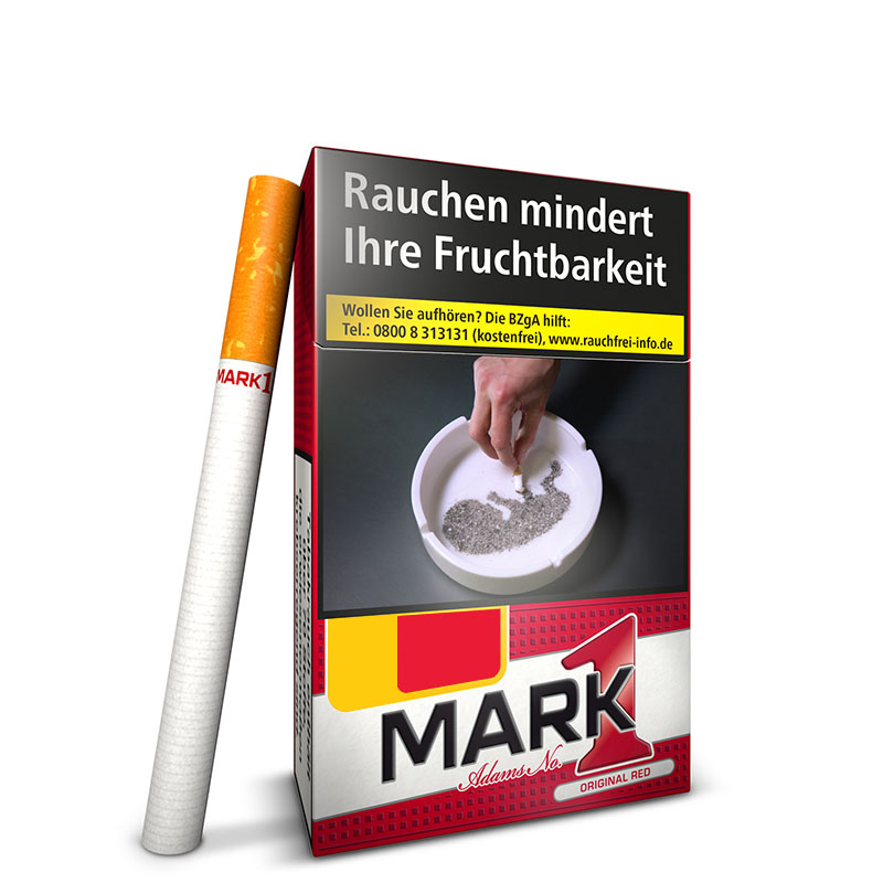 Mark Adams No. 1 Red Original Pack Zigaretten Schachtel