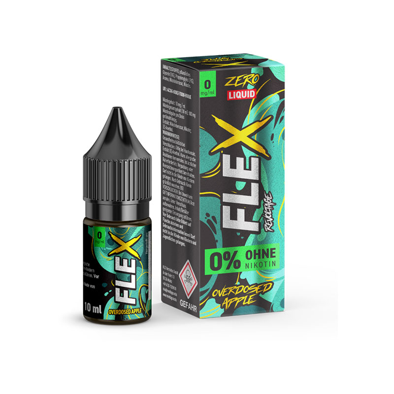 Revoltage Flex Overdosed Apple 0mg Liquid Flasche