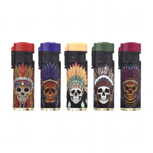 Prof Skull and Feather Jetfeuerzeug Sortiert