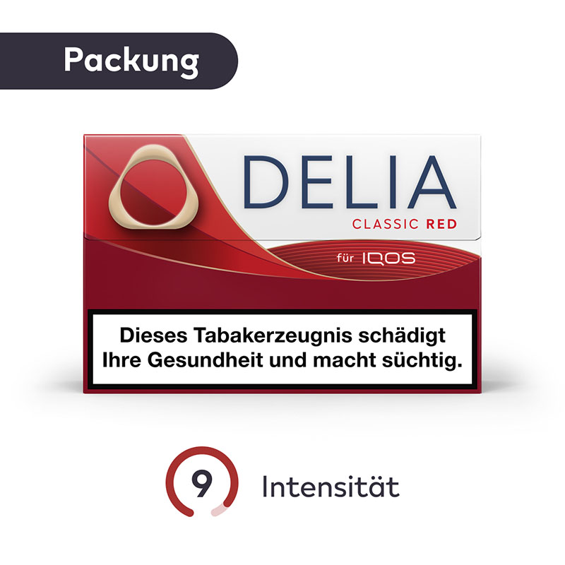 DELIA Classic Red Sticks Packung