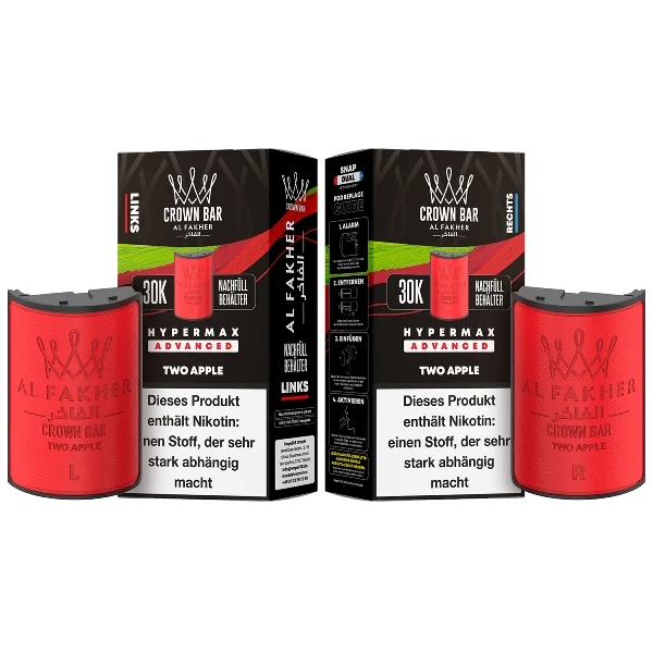 Al Fakher Hypermax Two Apple 6mg Prefilled Pods