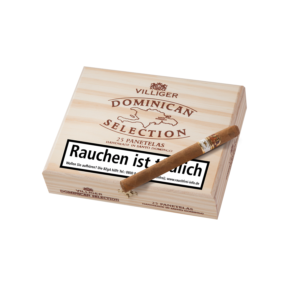 Villiger Dominican Selection Panetela Zigarren 25er Kiste