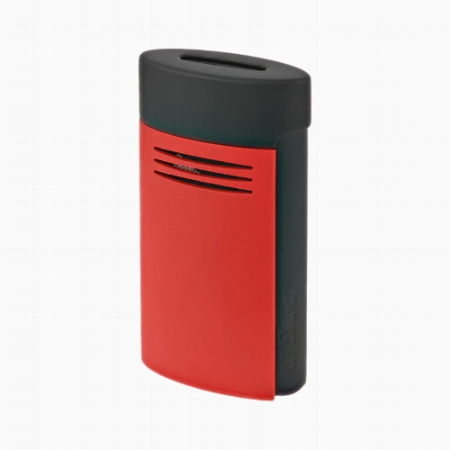 Feuerzeug Jet Dupont Mega schwarz/rot matt