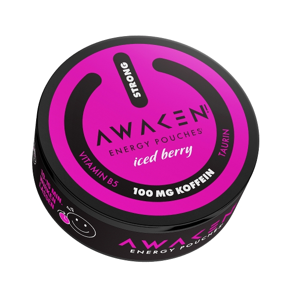 Awaken Energy Pouches Iced Spearmint » 100 mg Koffein ✓ Perfekt für unterwegs ✓ Nikotin- und Tabakfrei ➤ Jetzt online bestellen!