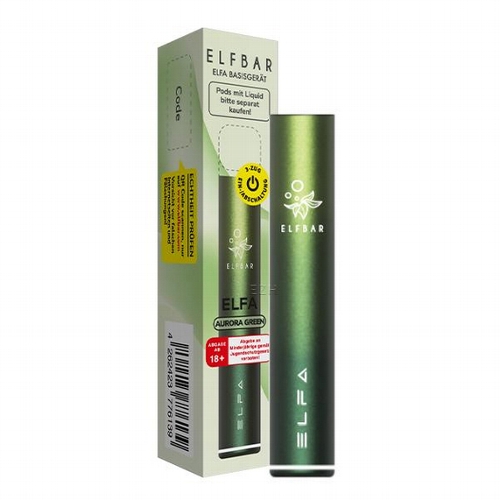 Elfbar ELFA CP Body Aurora Green Akku Stick E-Zigarette