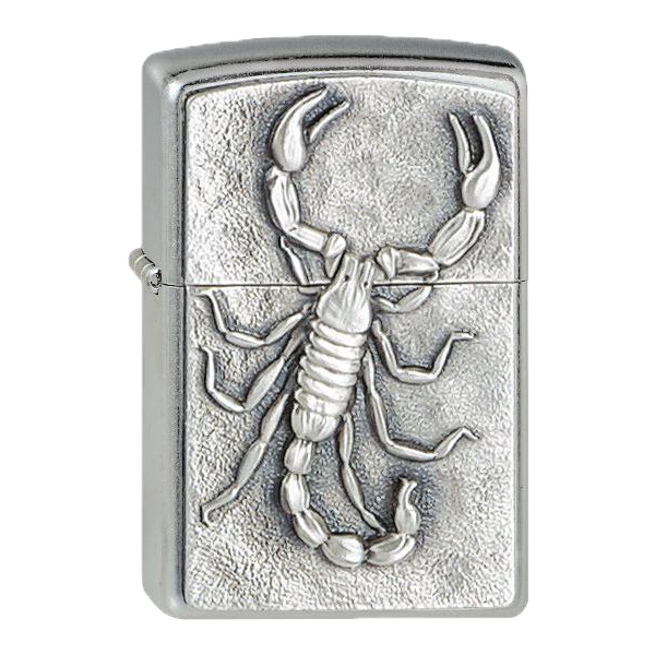 Zippo Street chrom Emblem Scorpion
