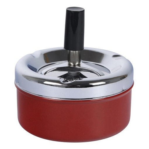 Schleuderascher Metall Rot Chrom