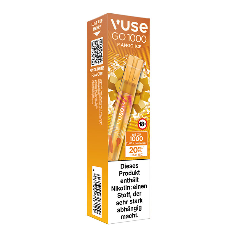 Vuse Go 1000 Mango Ice 20mg Einweg E-Zigarette