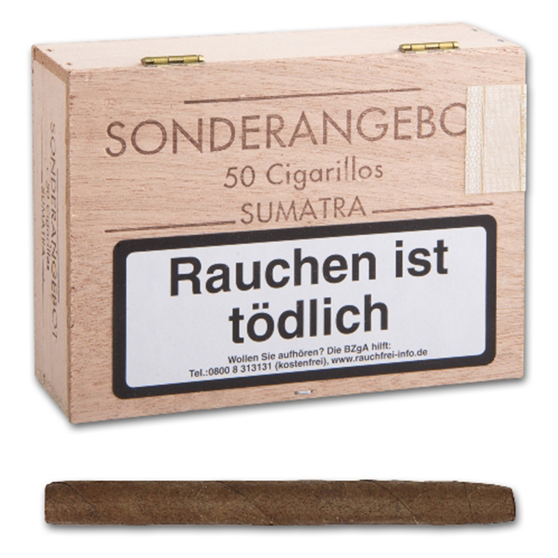Sonderangebot Sumatra Zigarillos 50er Kiste