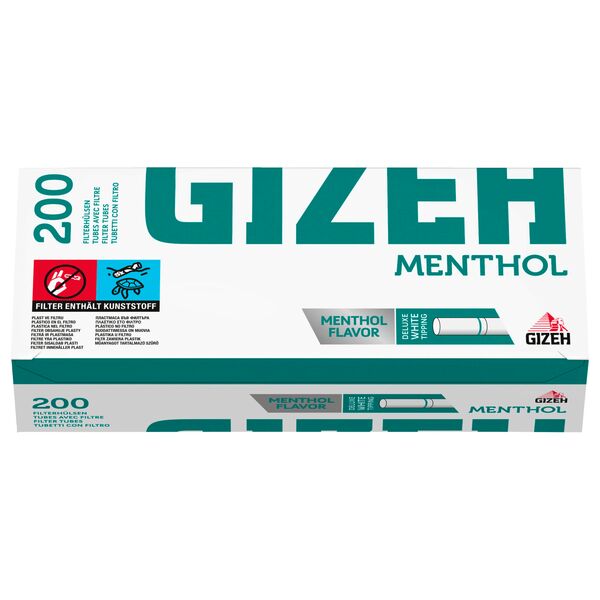 Gizeh King Size Menthol Tip Filterhülsen Packung