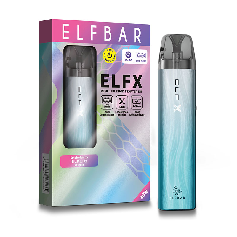 Elfbar Elfx Silber-Blau E-Zigarette