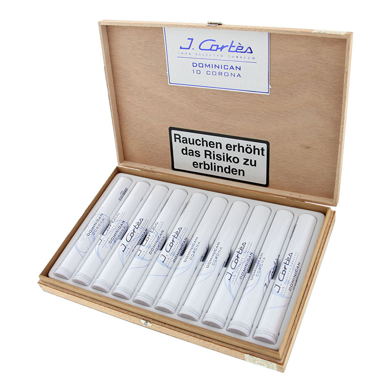 J. CORTES Corona Dominican Tubos Kiste